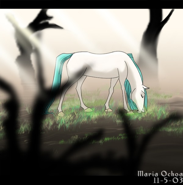 Mare grazing