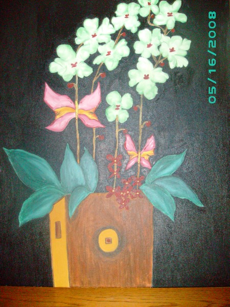 Orchid with Butterflys