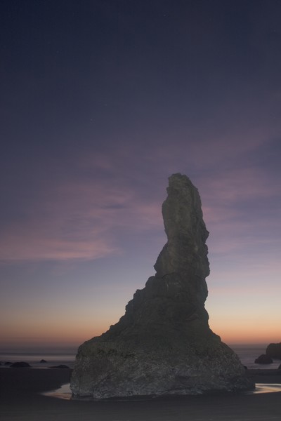 Twilight Coastal Rock