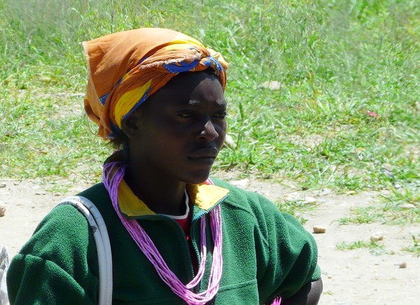 A woman in Namibia