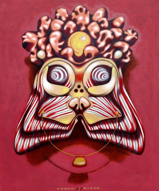 The coral cat mask