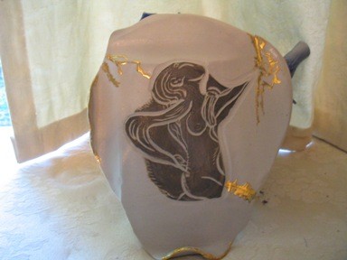Porcelain with etched engobe image