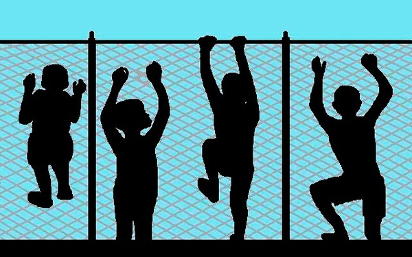 boys on fence