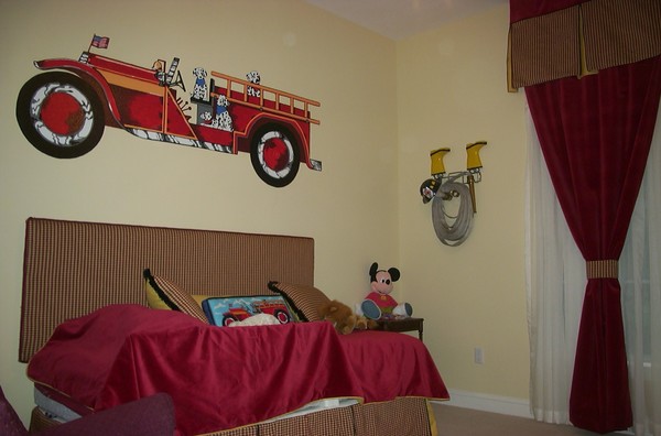 Fire Truck Mural