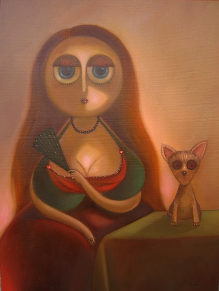 Lady with a fan (SOLD)