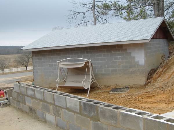 garage building coming along