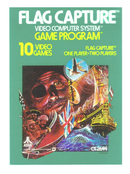 Flag Capture Atari Video Box Illustration
