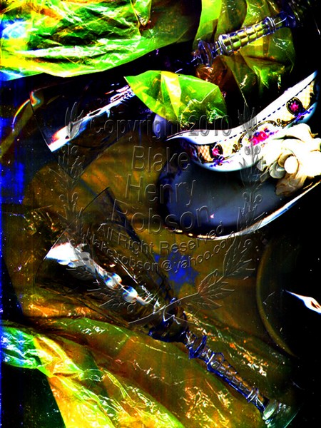 Gravy Boat & Wine Glasses Collage