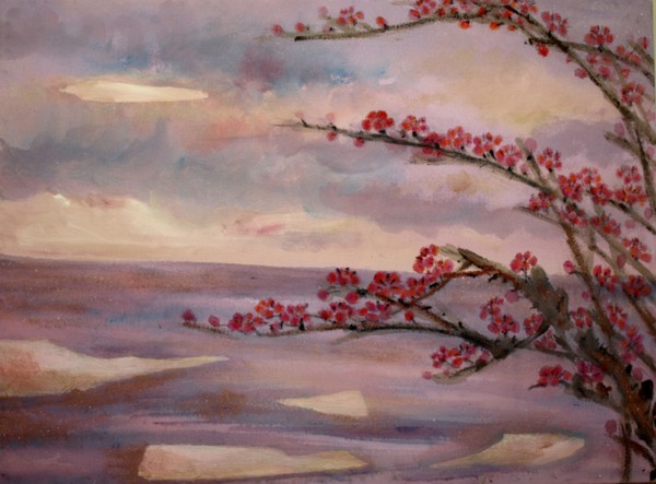 Great Lakes Cherry Blossom #1 - cloudy