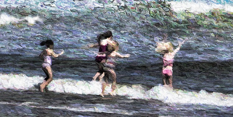 Wild Girls Storm the Sea