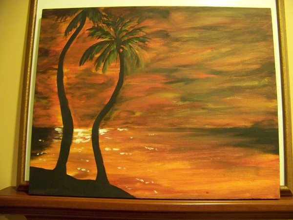 Plam Tree Sunset