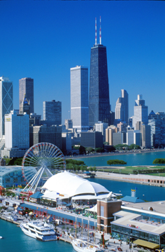 Navy Pier w/ Skyline
