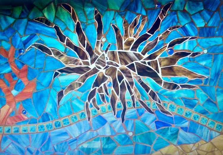Mosaic backsplash
