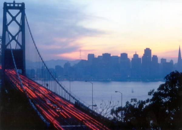 bay bridge blur
