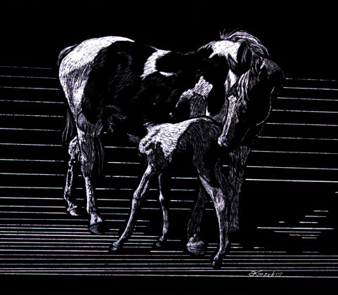 Horse mother