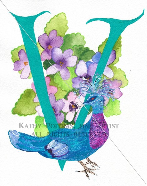 Letter V for Victorian Pigeon