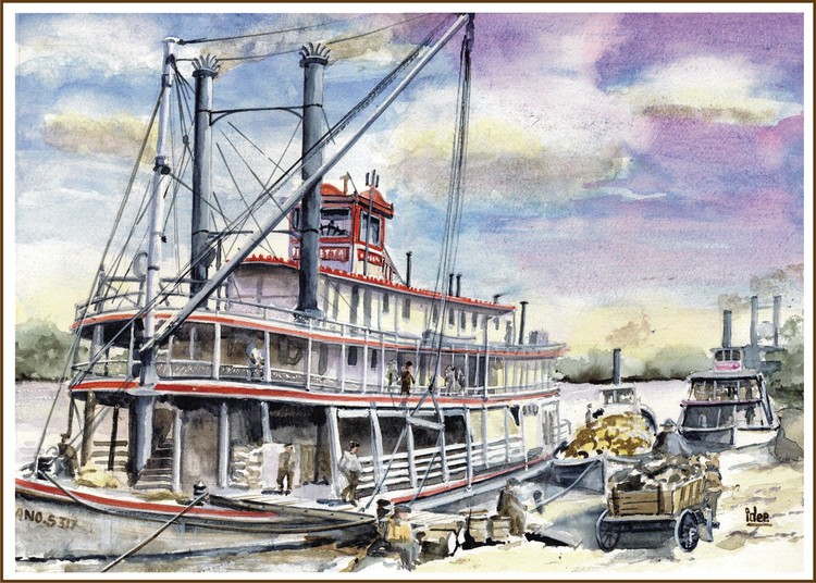 Back-wheeler on the Mississipi