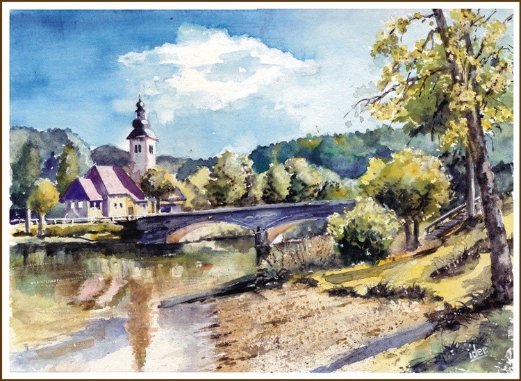 Lake Bohinj in Slovenia