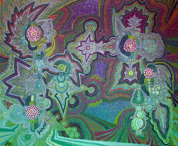 Green & Purple Abstract