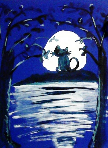 Cat in the Moon
