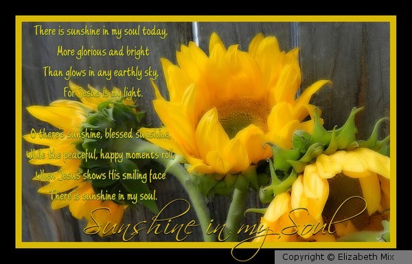 sunshine in my soul