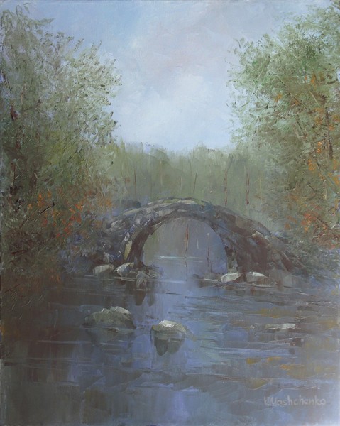 Old bridge in autumn