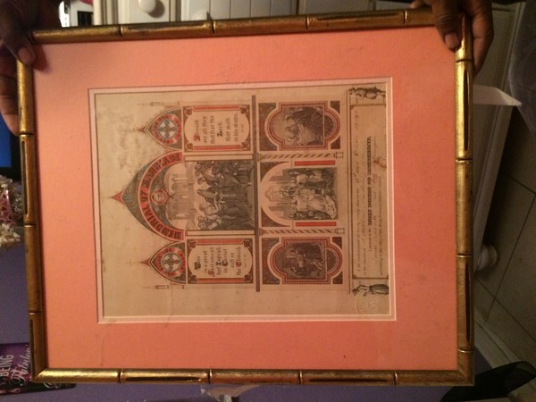 Ancient birth certificate from 1893