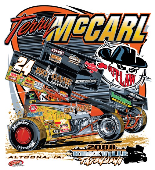 TERRY McCARL SPRINT CAR BACK