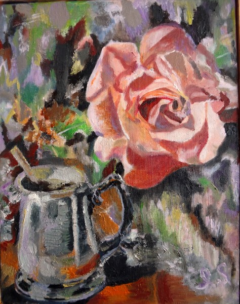 Rose and goblet