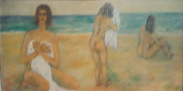 TRE NUDI SULLA SPIAGGIA