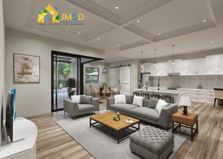 3D Interior Design Rendering in Sarasota Florida