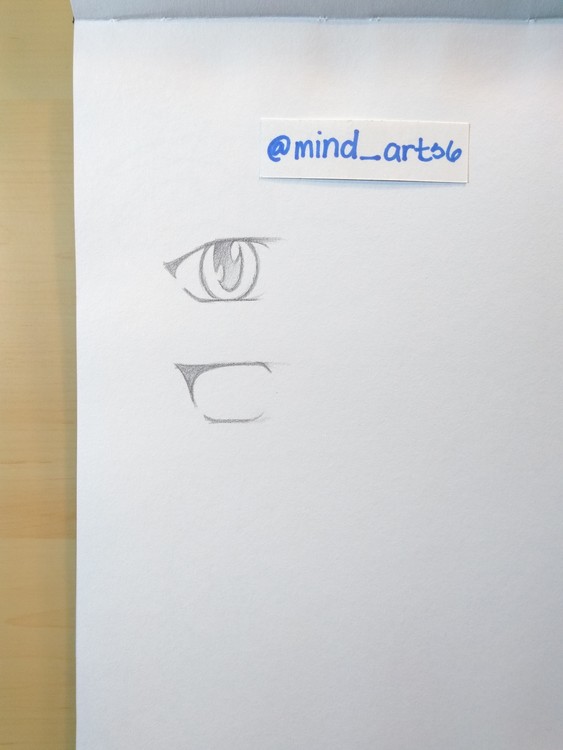 Practice sketches of eyes