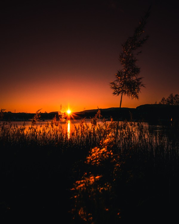 Dramatic and moody sunset