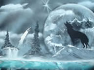 howling at the moon  www.ginagsart.com
