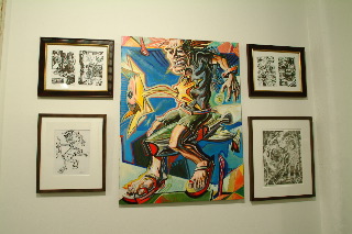 My group of art at Rush Arts Gallery NYC 2003