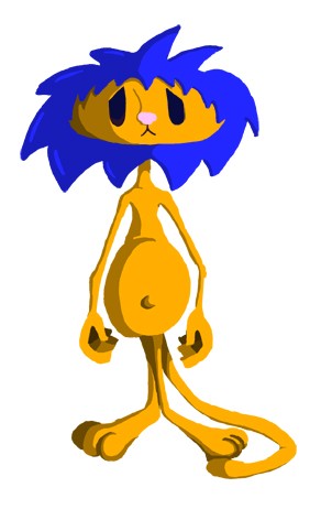 sad lion