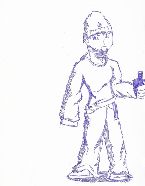 dude with drink