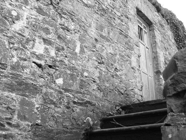 Leading up to the door