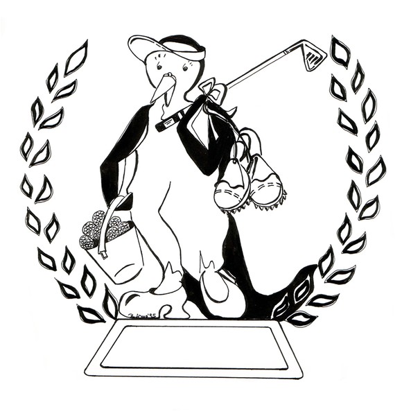 Golfing Penguin No.14