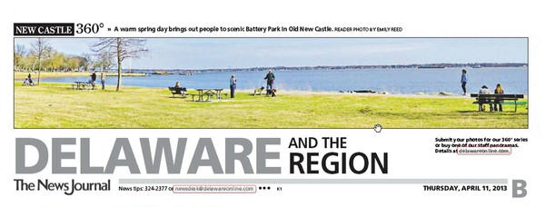 100th News Journal Panorama-Spring in Battery Park