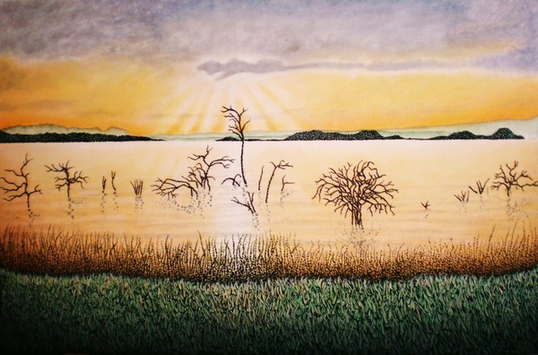 Sunset on Lake Baringo Kenya