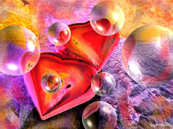 Kiss of Hearts Pastel Fantasy