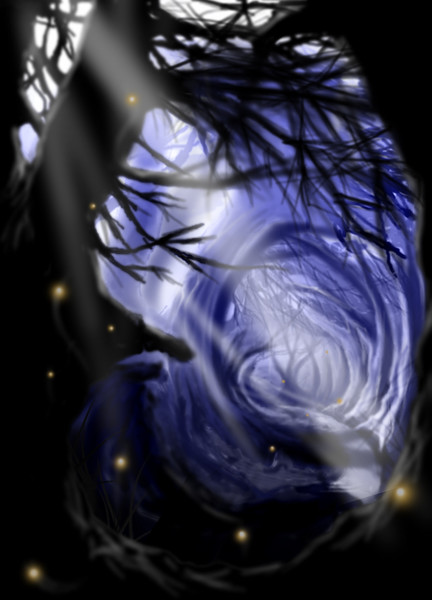 Moonlit pathway