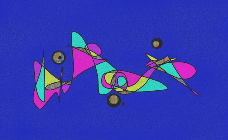 Abstract Futuristic Flying motorcycle
