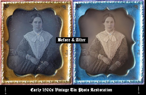 Vintage Tin Photo Restoration