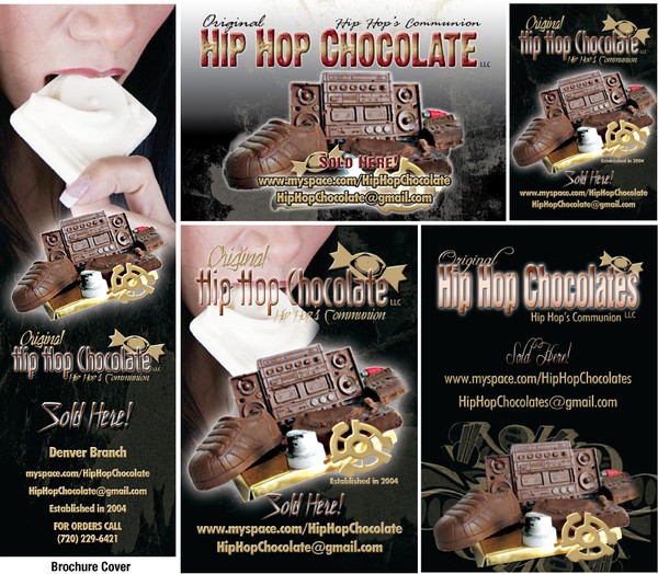 Hip Hop Chocolate Postcard and Brochure cover