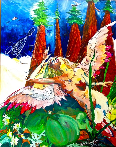 red wood sorrel fairy