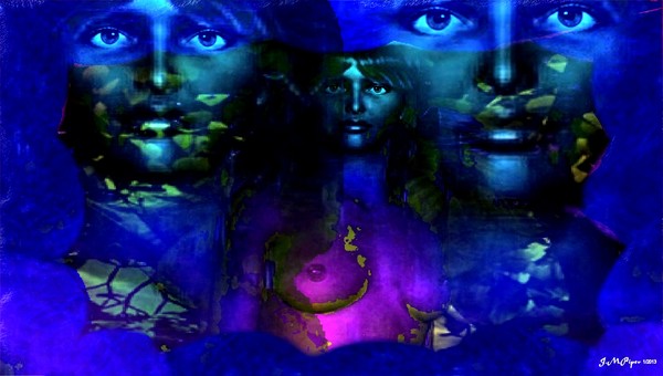 Glowing Eyes Under The Sea