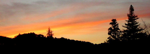 Sunset in San Anselmo, Ca