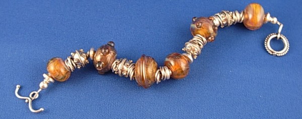 Chunky Funky Lampwork Bracelet